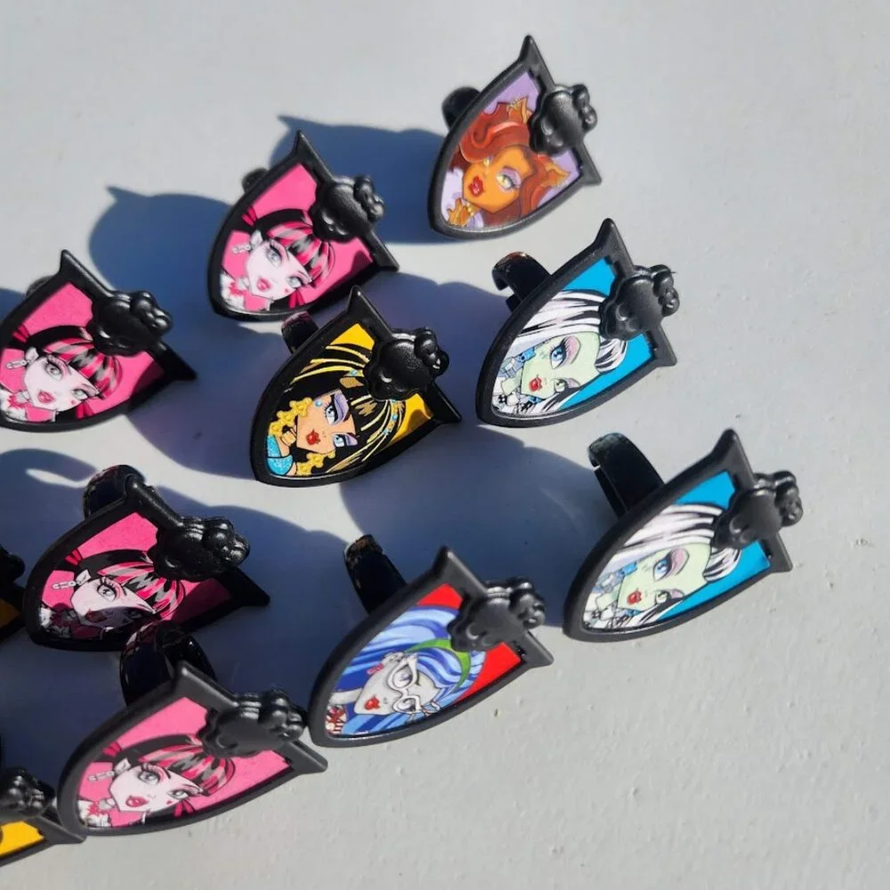20 Monster High Deco Pac Cake Cupcake Toppers Plastic Rings Novelties 2011 Matte
